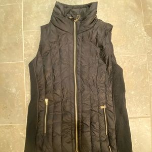 Gray Calvin Klein puffy vest jacket